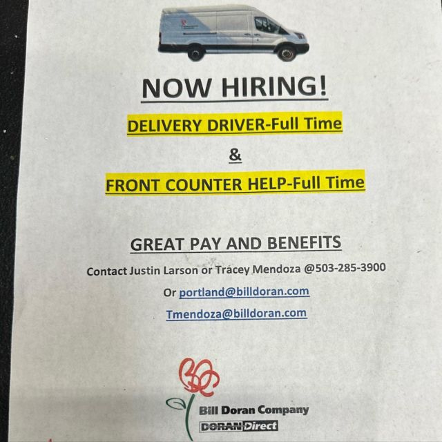 More job postings! This one is listed on our site and yours can be too if you are a member. If you need help or want us to post for you, happy to help! #pnwflorist #portlandflorists #oregonflorists #washingtonflorist #salemflorist #bendflorist #vancouverflorist